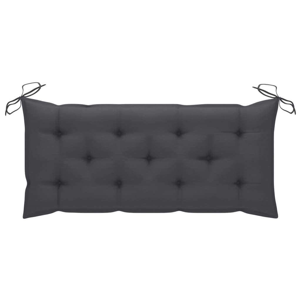 Tuinbank met kussen 120 cm massief acaciahout