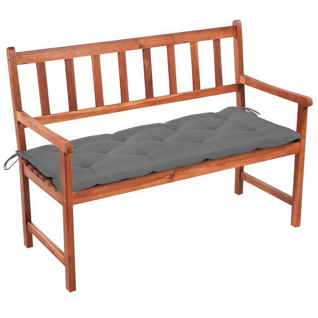 Tuinbank met kussen 120 cm massief acaciahout