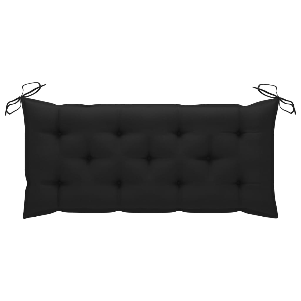 Tuinbank met kussen 120 cm massief acaciahout
