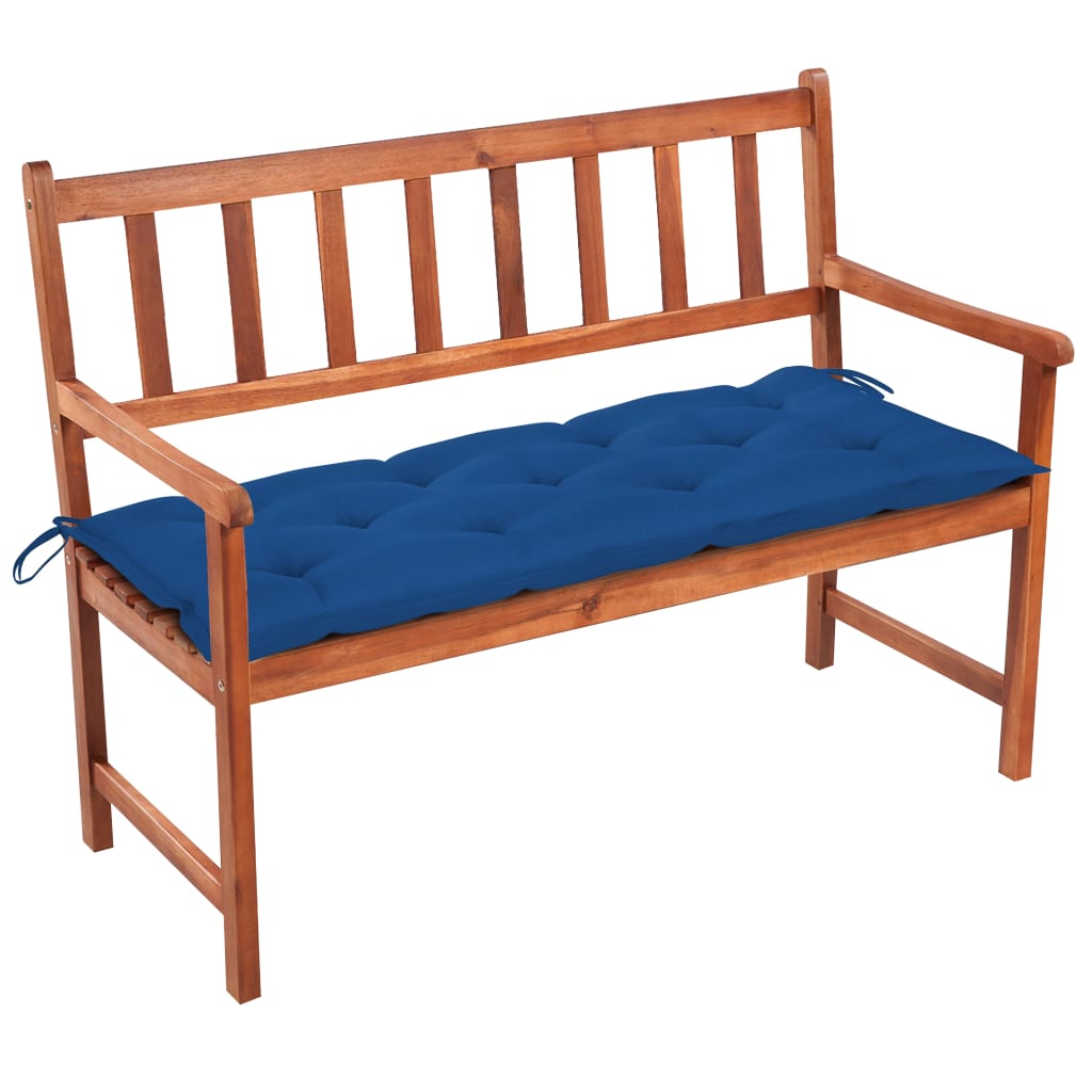Tuinbank met kussen 120 cm massief acaciahout