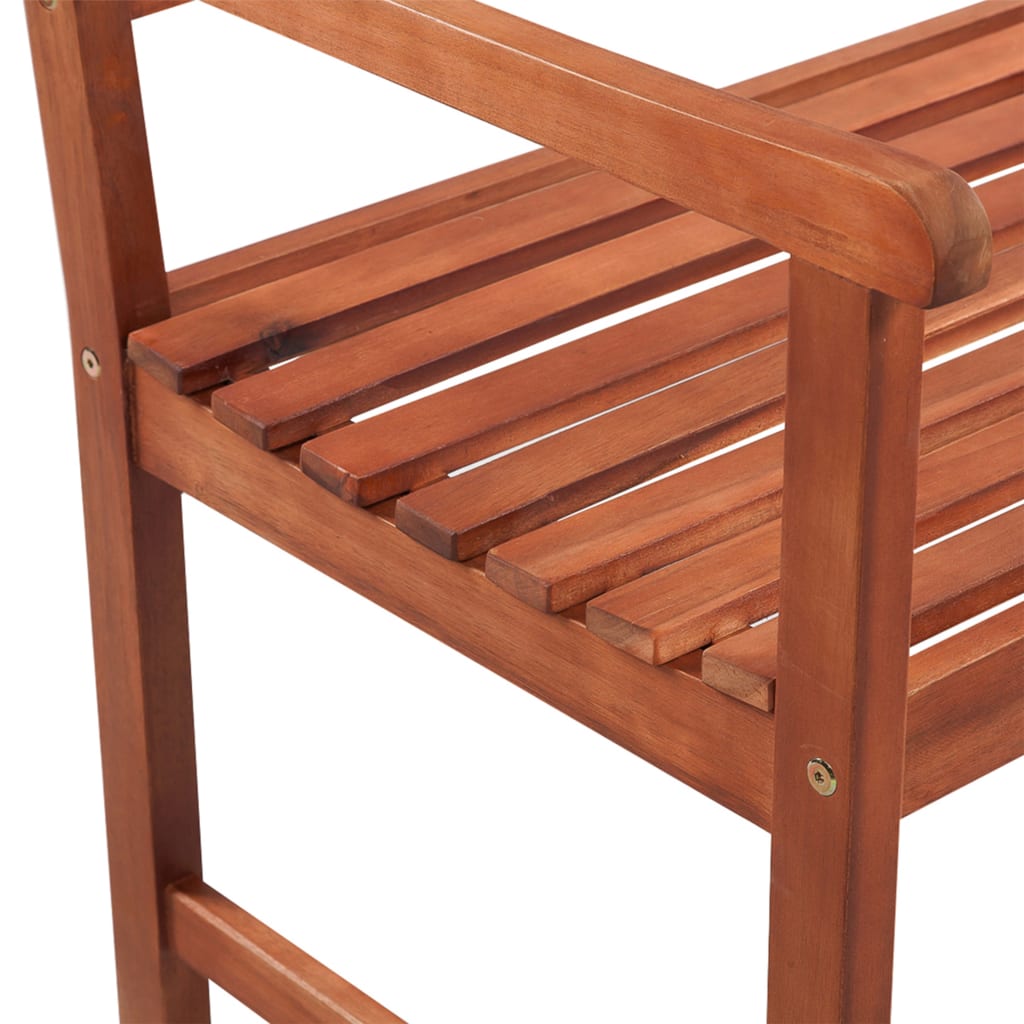 Tuinbank met kussen 120 cm massief acaciahout