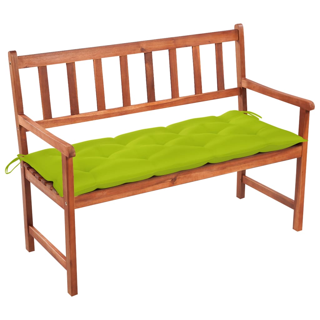 Tuinbank met kussen 120 cm massief acaciahout