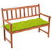 Tuinbank met kussen 120 cm massief acaciahout