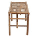 Tuinbank Inklapbaar Met Kussen 118 Cm Bamboe 120 x 50 x 4 cm Blauw