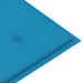 Tuinbank Inklapbaar Met Kussen 118 Cm Bamboe 120 x 50 x 4 cm Blauw