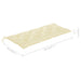 Tuinbank Inklapbaar Met Kussen 118 Cm Bamboe 120 x 50 x 7 cm Crème