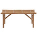 Tuinbank Inklapbaar Met Kussen 118 Cm Bamboe 120 x 50 x 7 cm Beige