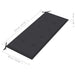 Tuinbank Met Kussen 120 Cm Bamboe 120 x 50 x 4 cm Antraciet