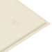 Tuinbank Met Kussen 120 Cm Bamboe 120 x 50 x 4 cm Crème
