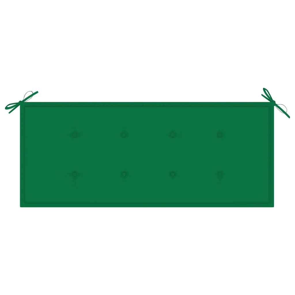 Tuinbank Met Kussen 120 Cm Bamboe 120 x 50 x 4 cm Groen