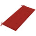 Tuinbank Met Kussen 120 Cm Bamboe 120 x 50 x 3 cm Rood
