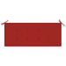 Tuinbank Met Kussen 120 Cm Bamboe 120 x 50 x 3 cm Rood