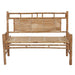 Tuinbank Met Kussen 120 Cm Bamboe 120 x 50 x 4 cm koningsblauw
