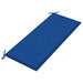 Tuinbank Met Kussen 120 Cm Bamboe 120 x 50 x 4 cm koningsblauw