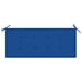Tuinbank Met Kussen 120 Cm Bamboe 120 x 50 x 4 cm koningsblauw
