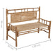 Tuinbank Met Kussen 120 Cm Bamboe 120 x 50 x 4 cm koningsblauw