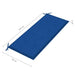 Tuinbank Met Kussen 120 Cm Bamboe 120 x 50 x 4 cm koningsblauw