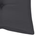 Tuinbank Met Kussen 120 Cm Bamboe 120 x 50 x 7 cm Antraciet