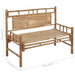 Tuinbank Met Kussen 120 Cm Bamboe 120 x 50 x 7 cm Antraciet