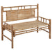 Tuinbank Met Kussen 120 Cm Bamboe 120 x 50 x 7 cm lichtblauw