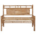 Tuinbank Met Kussen 120 Cm Bamboe 120 x 50 x 7 cm lichtblauw
