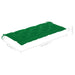 Tuinbank Met Kussen 120 Cm Bamboe 120 x 50 x 7 cm Groen