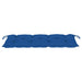 Tuinbank Met Kussen 120 Cm Bamboe 120 x 50 x 7 cm Blauw