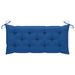 Tuinbank Met Kussen 120 Cm Bamboe 120 x 50 x 7 cm Blauw