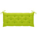 Tuinbank Met Kussen 120 Cm Bamboe 120 x 50 x 7 cm Heldergroen