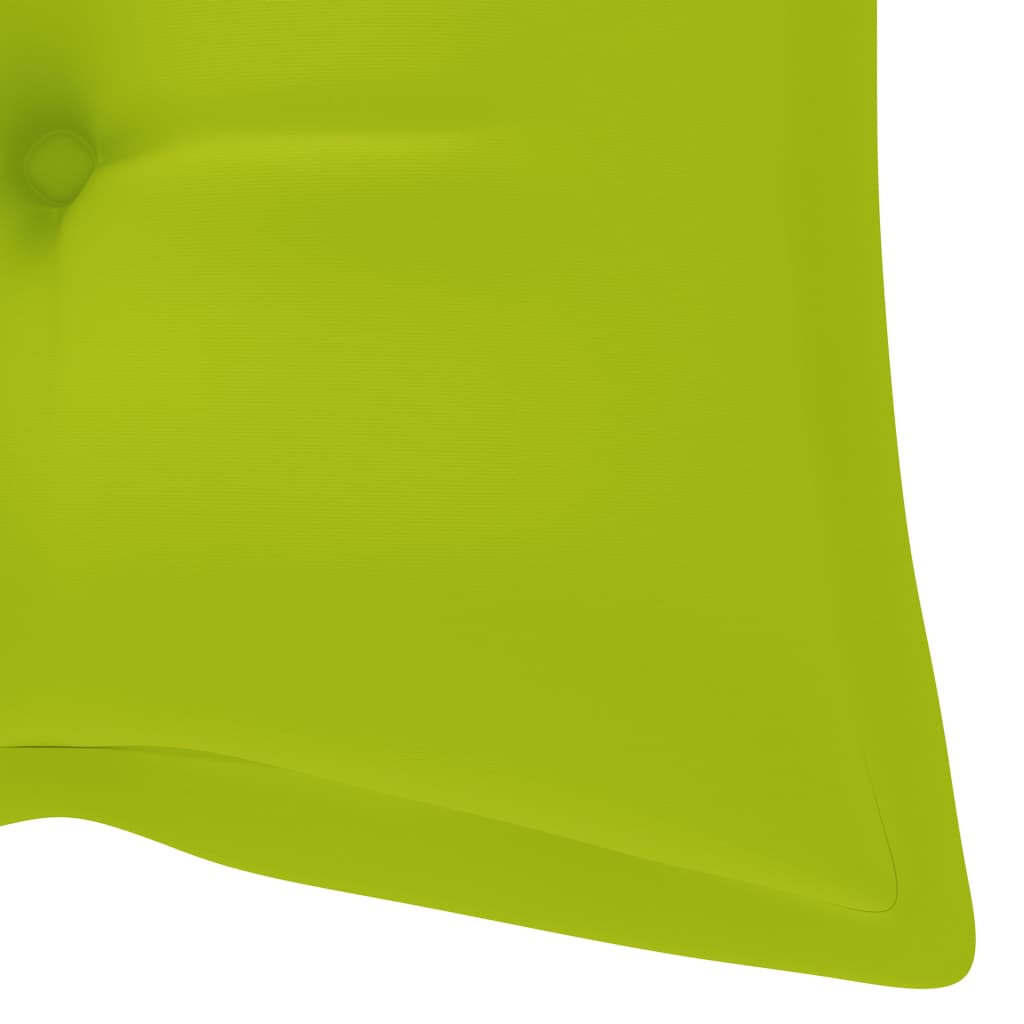 Tuinbank Met Kussen 120 Cm Bamboe 120 x 50 x 7 cm Heldergroen