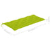 Tuinbank Met Kussen 120 Cm Bamboe 120 x 50 x 7 cm Heldergroen