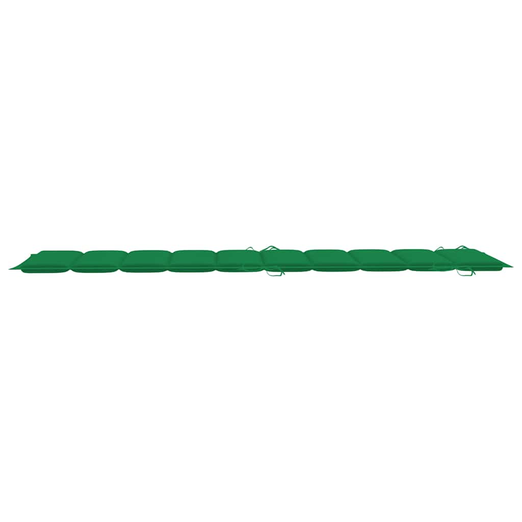 Ligbed met kussen massief acaciahout grijs