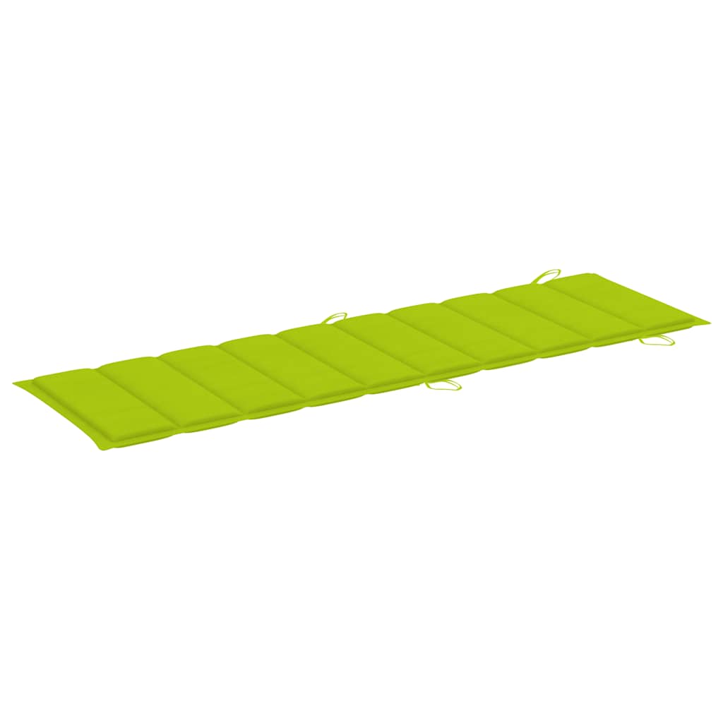 Ligbed met kussen massief acaciahout grijs