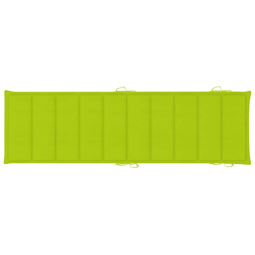 Ligbed met kussen massief acaciahout grijs