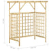 Pergola voor 2 containers geïmpregneerd grenenhout
