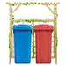 Pergola voor 2 containers geïmpregneerd grenenhout