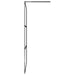 Inloopdouchewand transparant 80x195 cm ESG-glas zwart