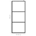 Inloopdouchewand transparant 80x195 cm ESG-glas zwart