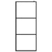 Inloopdouchewand transparant 90x195 cm ESG-glas zwart