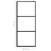 Inloopdouchewand transparant 90x195 cm ESG-glas zwart
