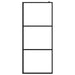 Inloopdouchewand transparant 100x195 cm ESG-glas zwart