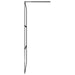 Inloopdouchewand transparant 100x195 cm ESG-glas zwart