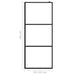 Inloopdouchewand transparant 115x195 cm ESG-glas zwart