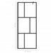 Inloopdouchewand 80x195 cm gehard glas zwart