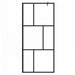 Inloopdouchewand 90x195 cm gehard glas zwart