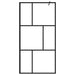 Inloopdouchewand 100x195 cm gehard glas zwart