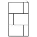 Inloopdouchewand 115x195 cm gehard glas zwart