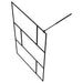 Inloopdouchewand 115x195 cm gehard glas zwart