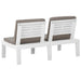 Loungebanken 2 St Met Kussens Kunststof Wit 1