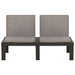 Loungebanken 2 St Met Kussens Kunststof Grijs 1